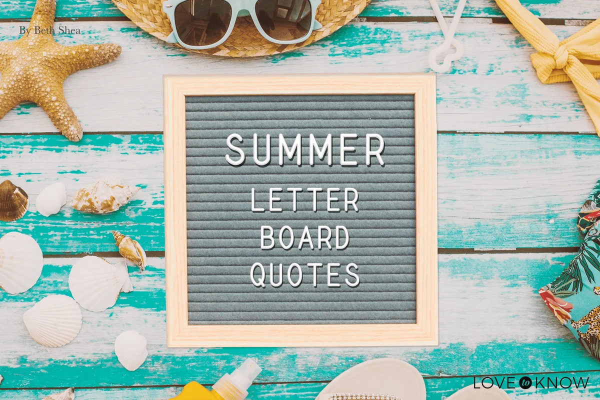 Summer quotes for letter boards