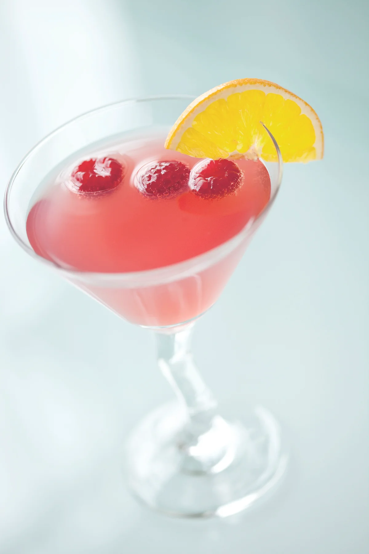 Raspberry Orange Martini Cocktail