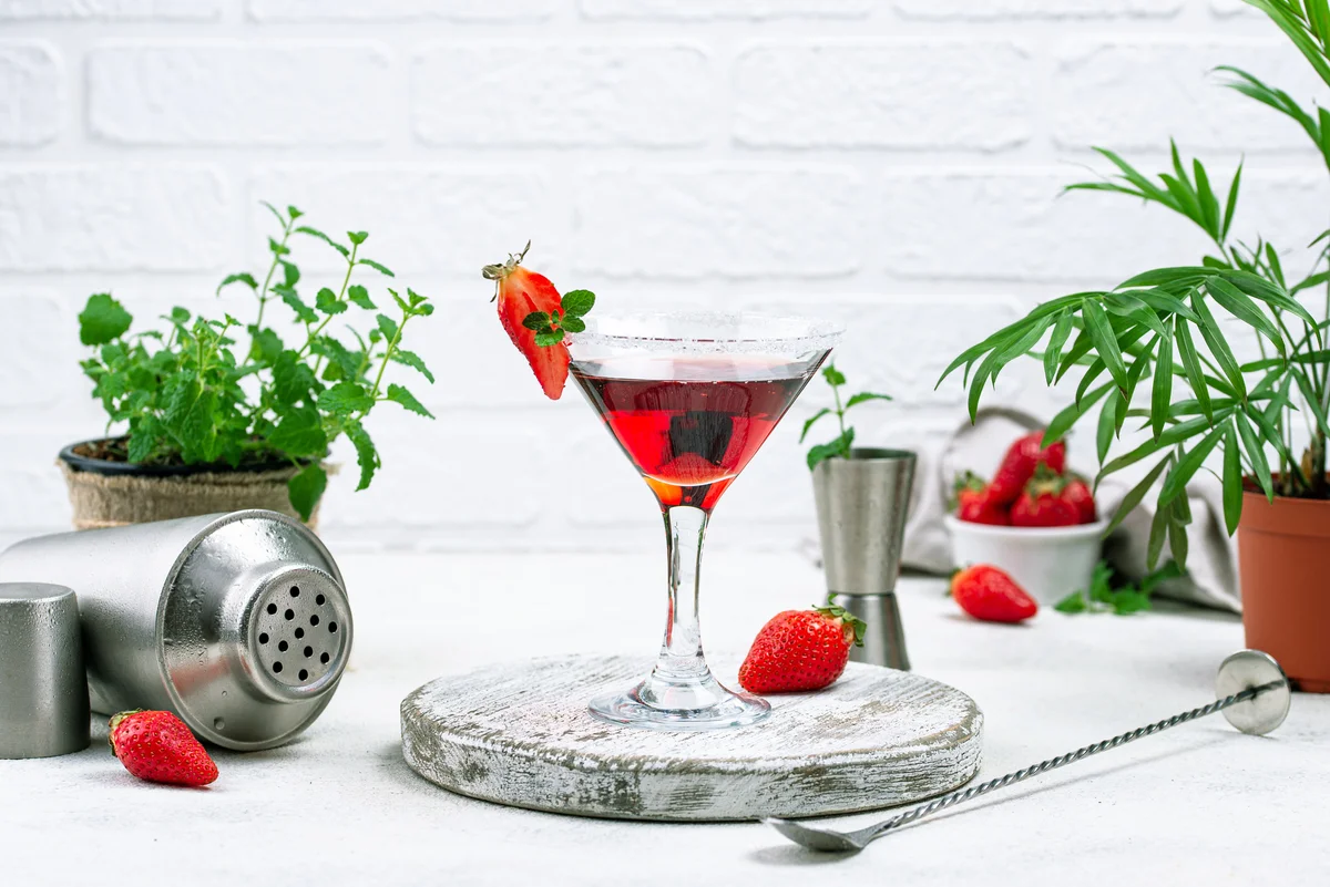 Strawberry martini