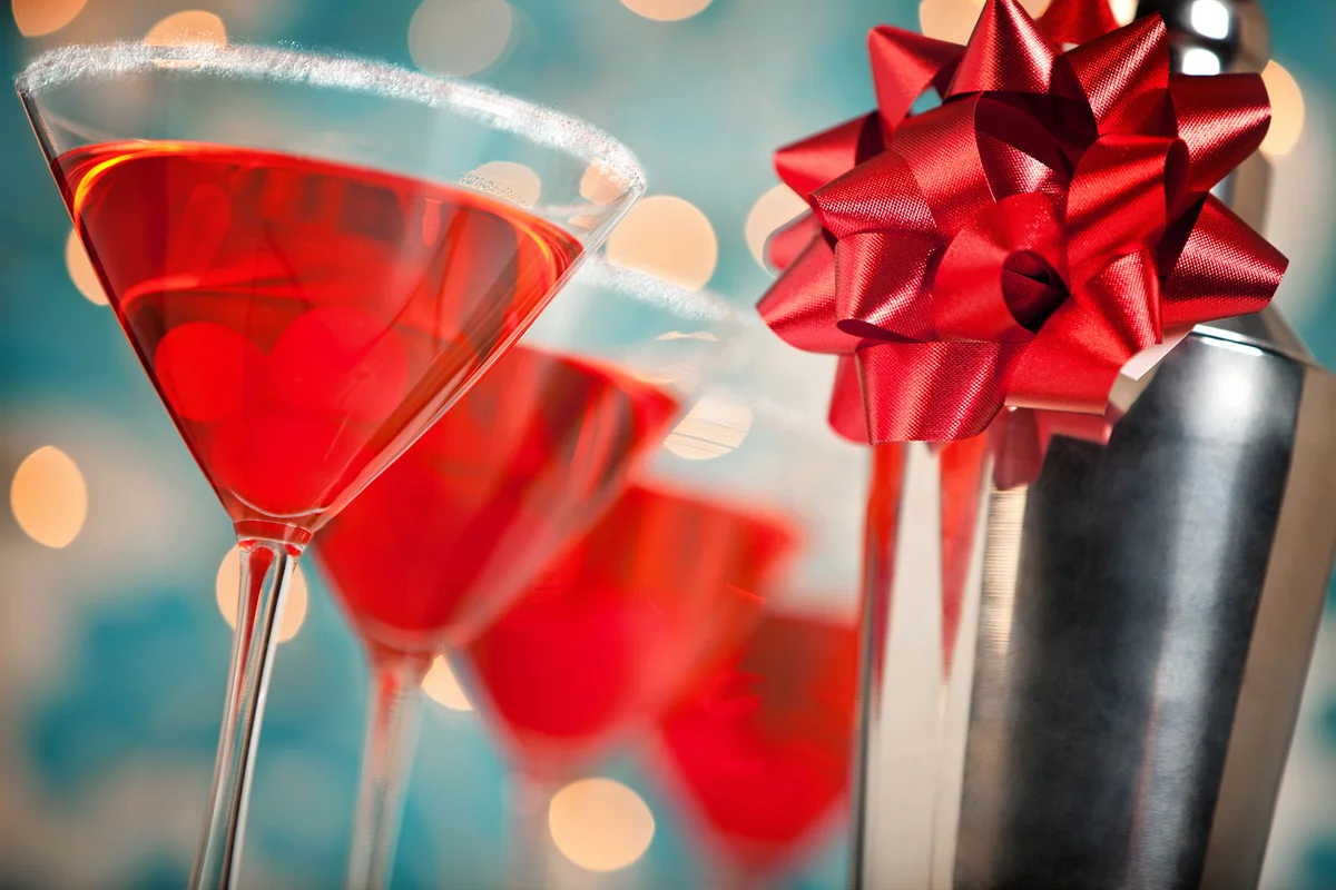 Cherry Christmas Martini