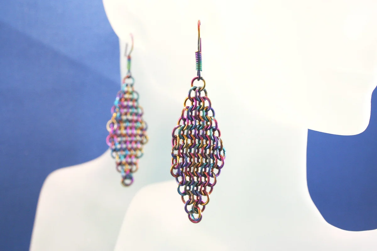 Rainbow Niobium Earrings