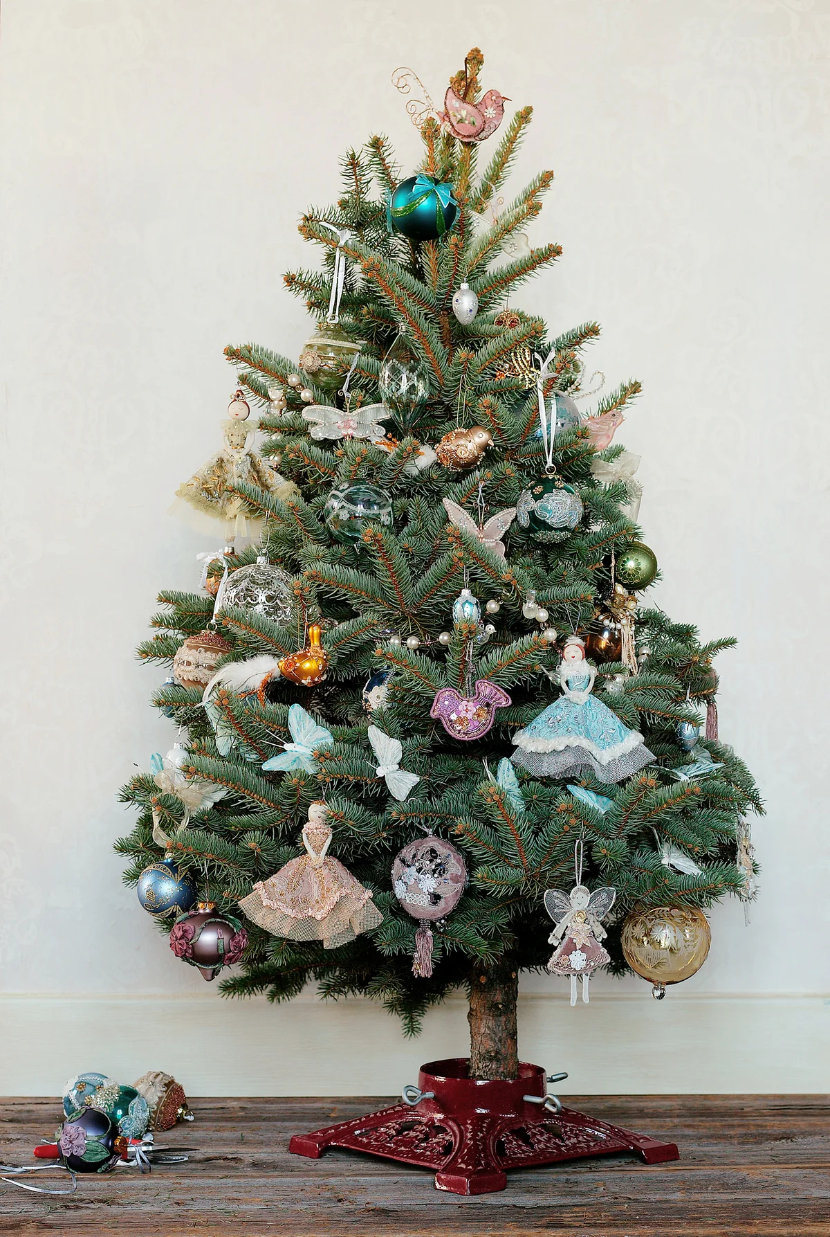 Small Christmas tree with fairies and butterflies