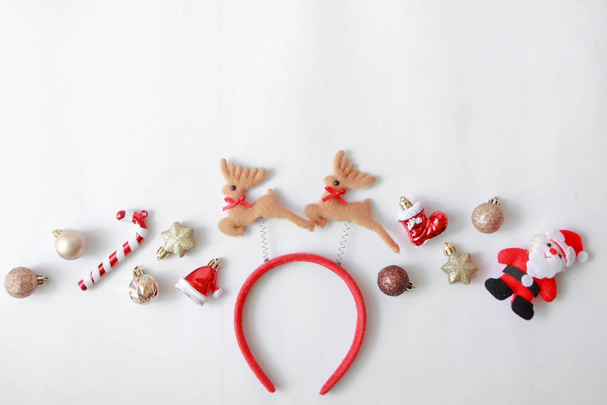 High Angle View Of Christmas Decoration