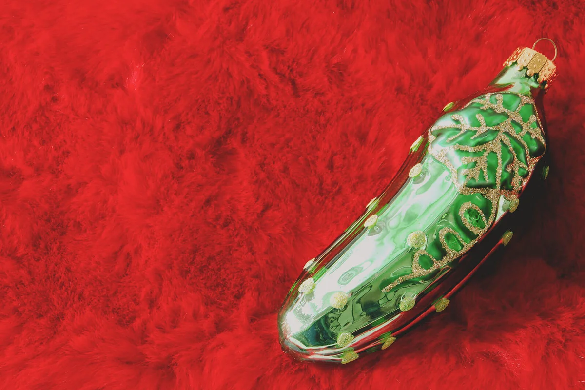 Christmas pickle ornament
