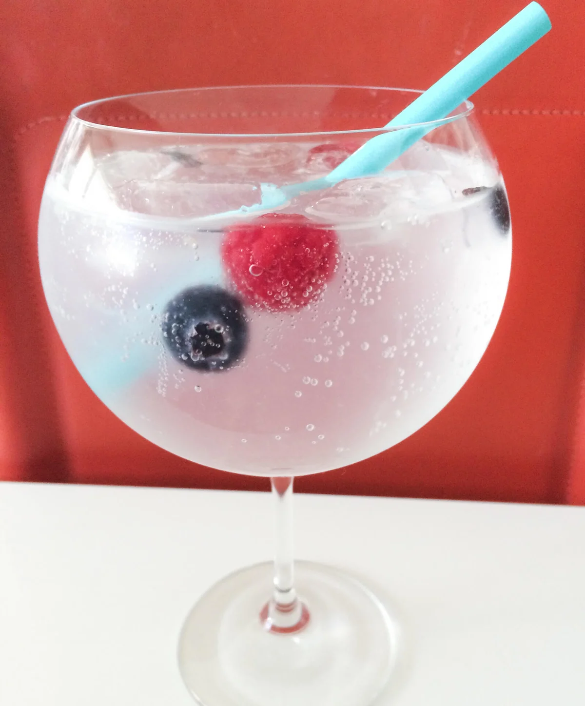 Gin Tonic Served In Glass