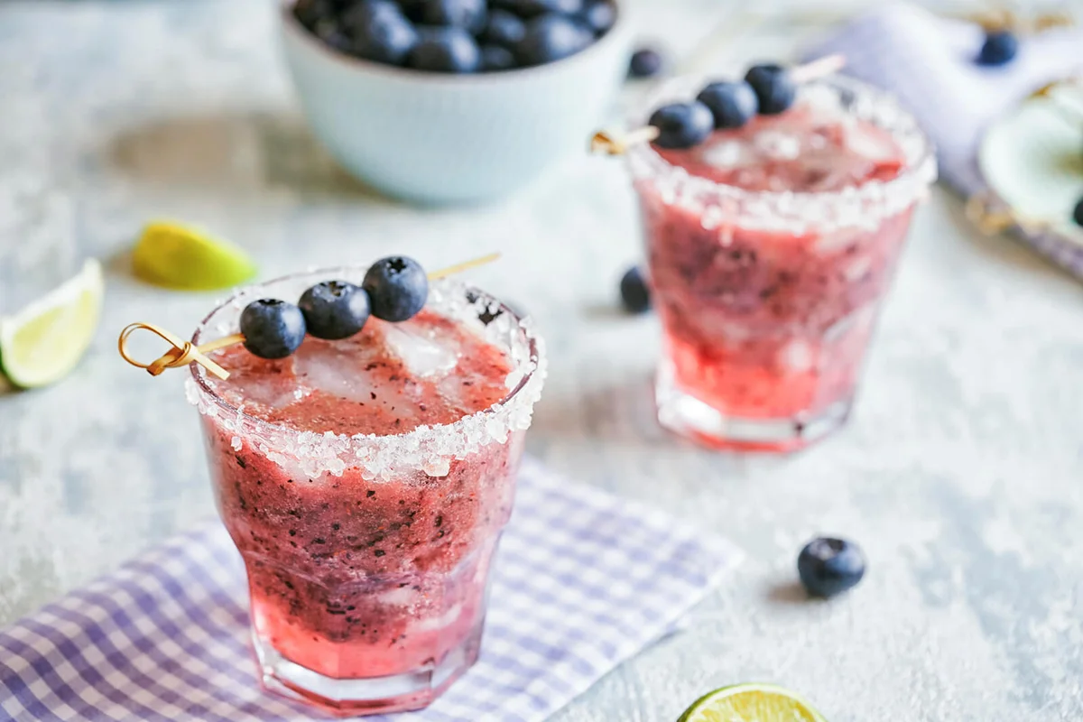 Summer Blueberry Margarita Cocktail