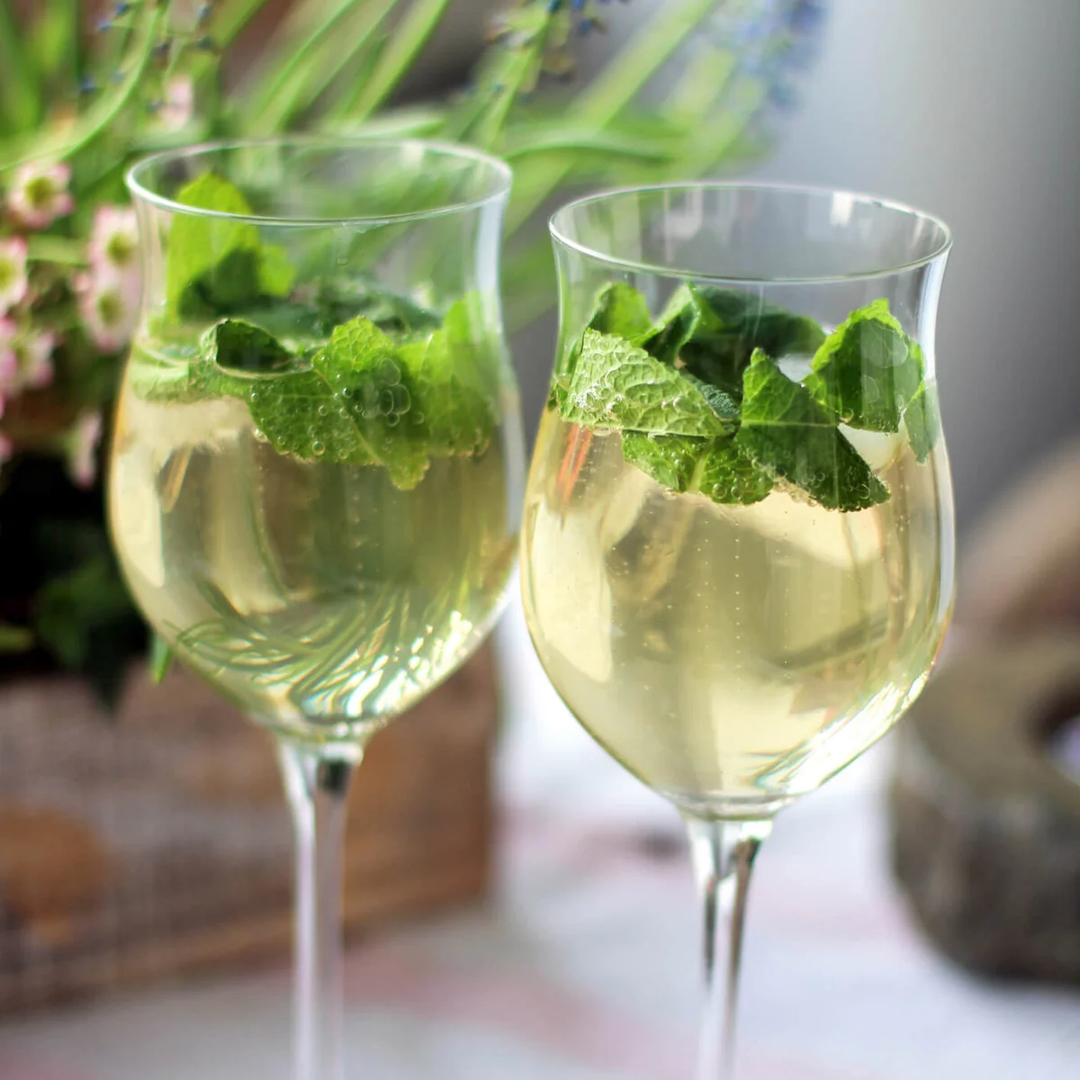 Mint and Elderflower Martini