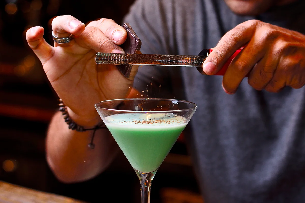 Chilled Grasshopper Martini