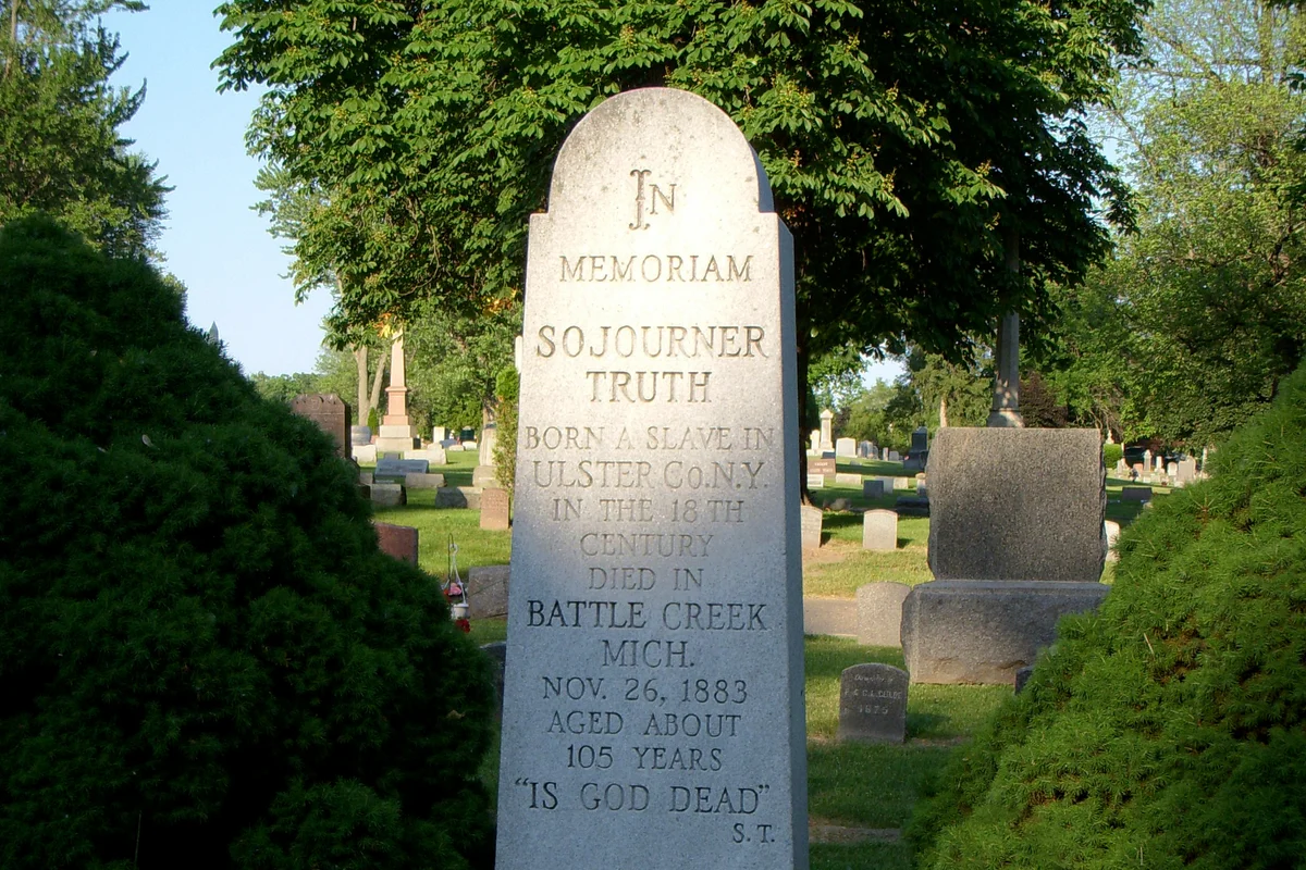 Sojourner Truth's grave. Battle Creek, Michigan.