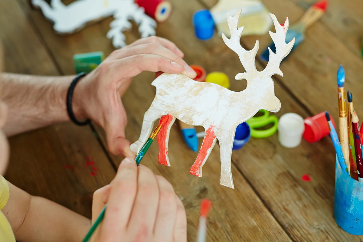 Wooden reindeer