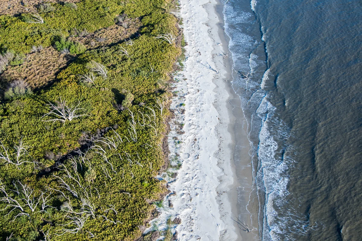 Aerial view of Sea Islands