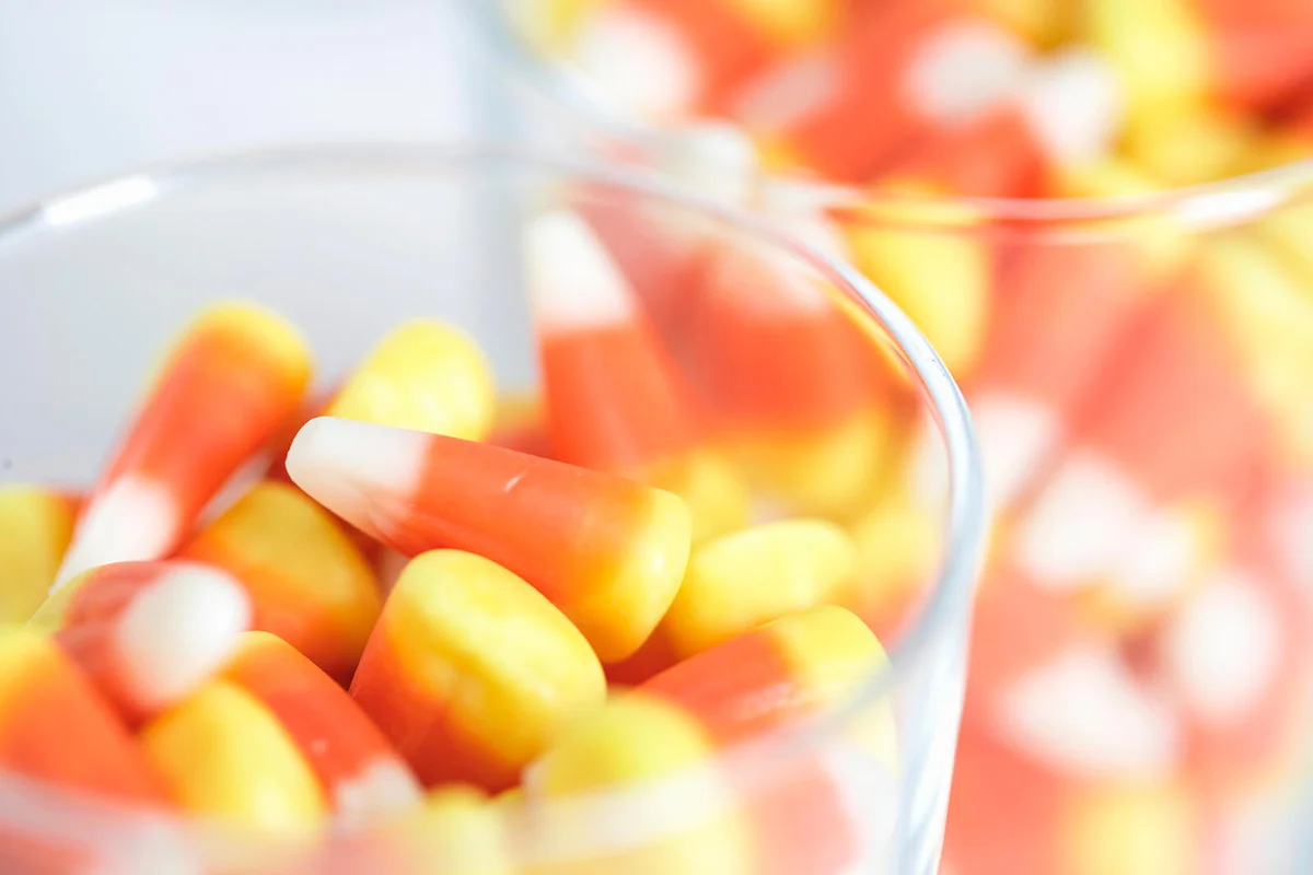 Candy in jars