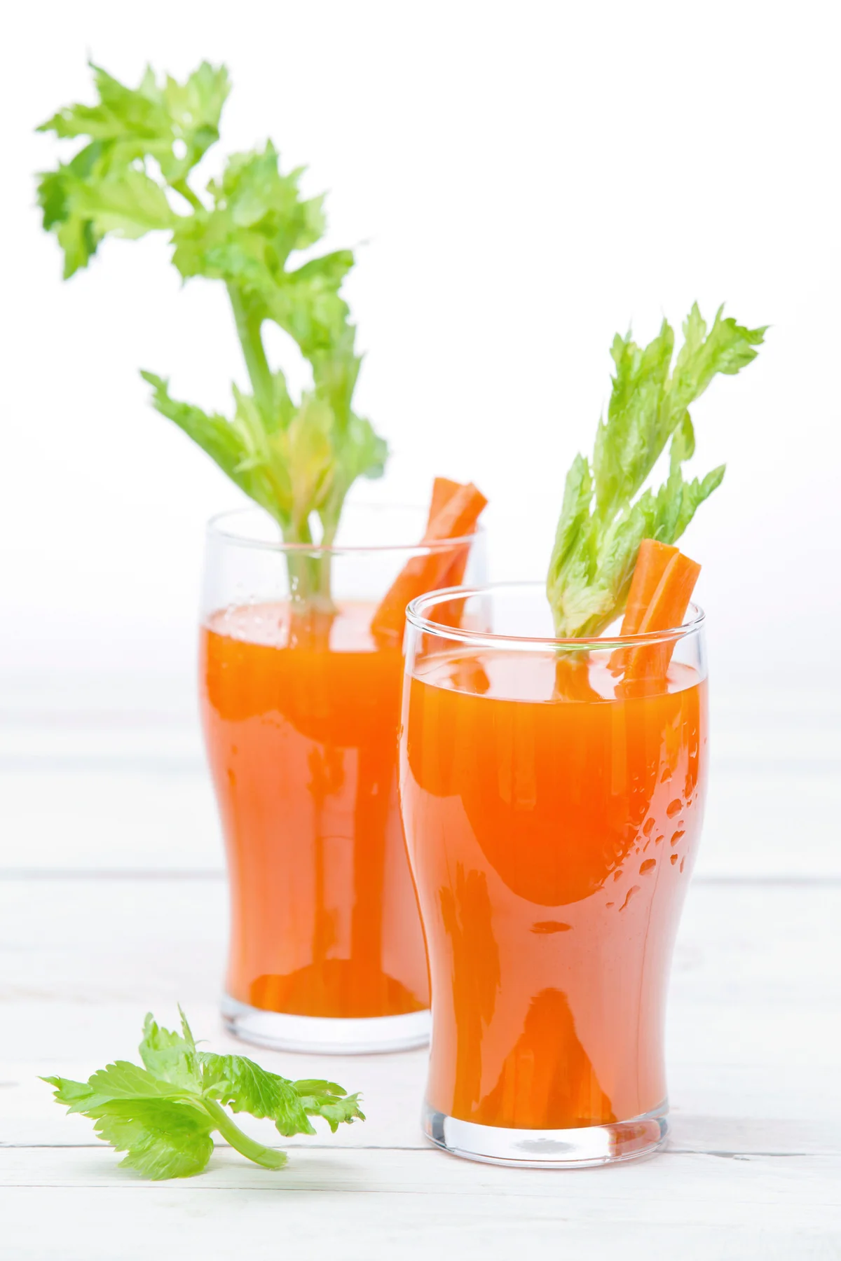 Fresh carrot and pumpkin juice