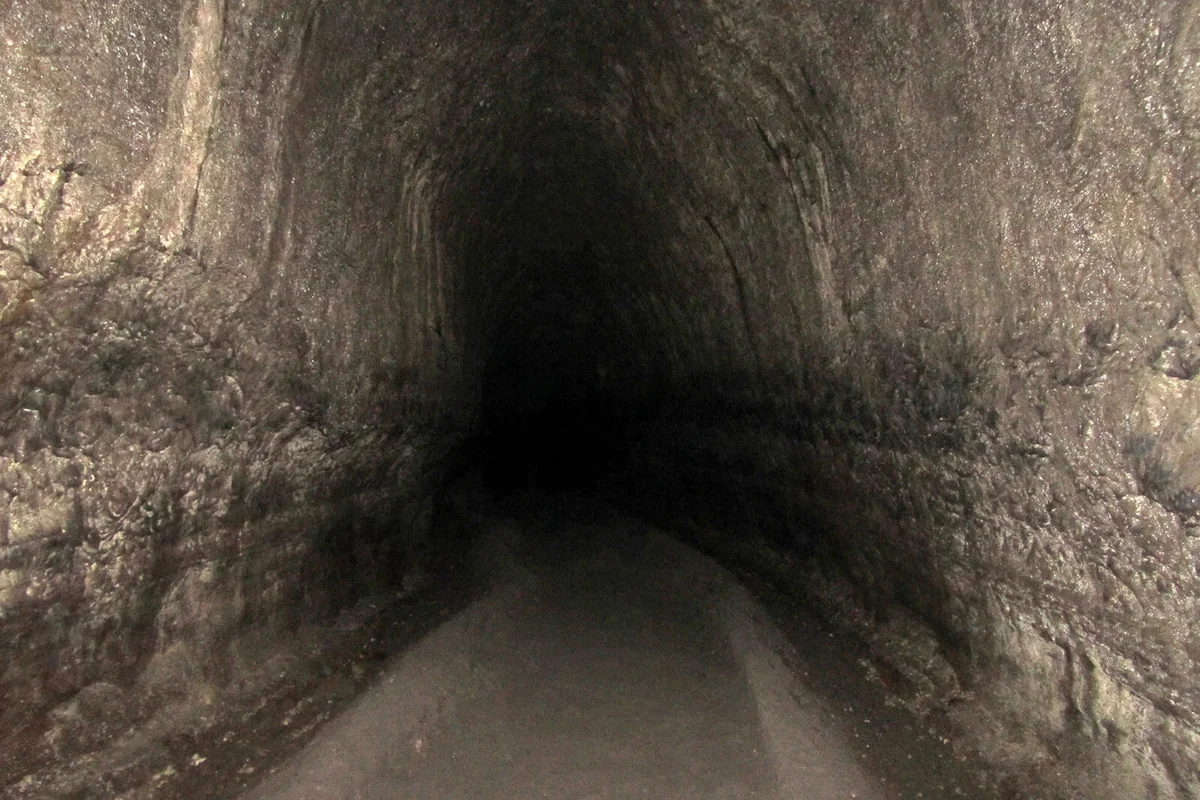 Ape Cave at Mount St. Helens National Volcanic Monument in Washington