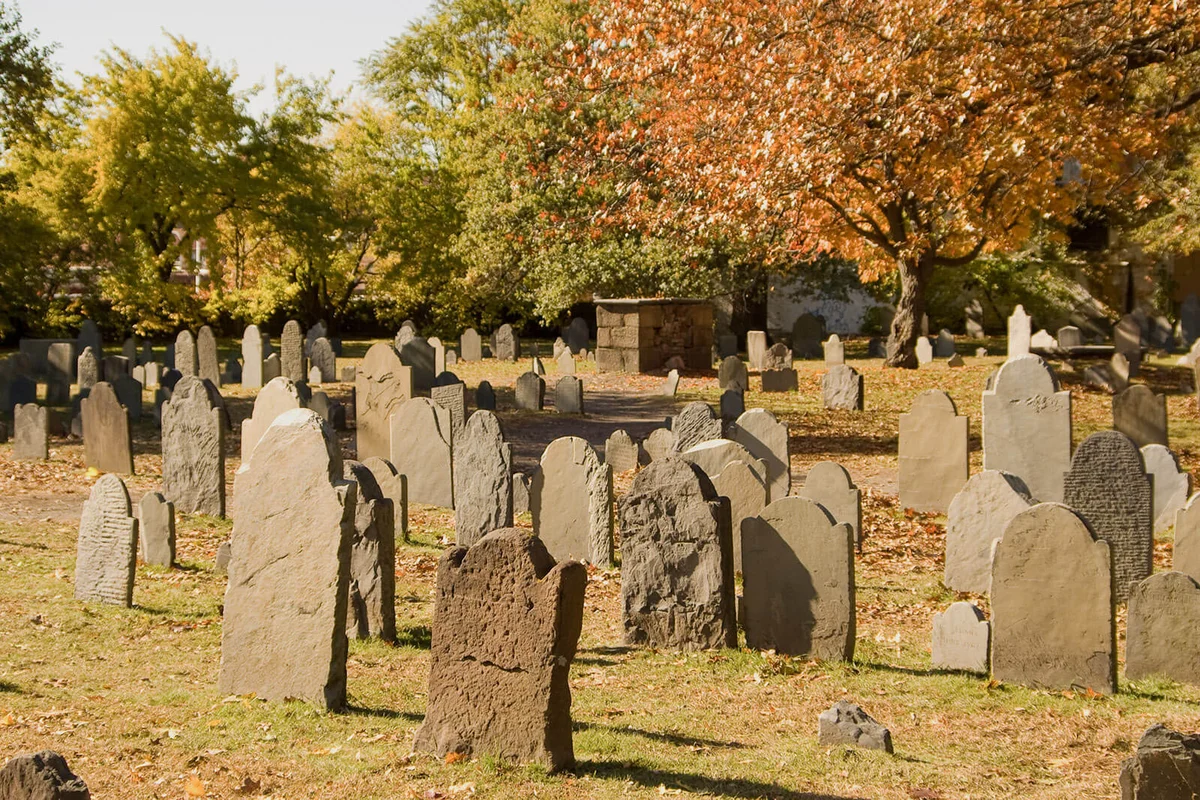 Old Burying Point or the Charter Street Cemetery is the oldest cemetery in Salem