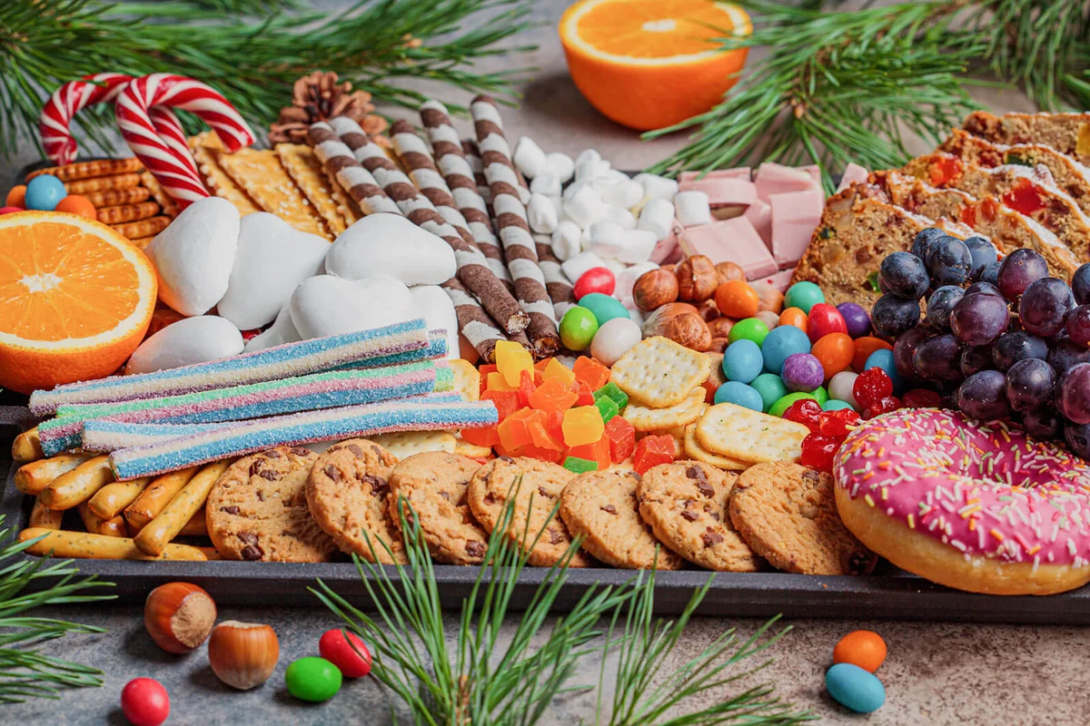 Christmas sweets platter