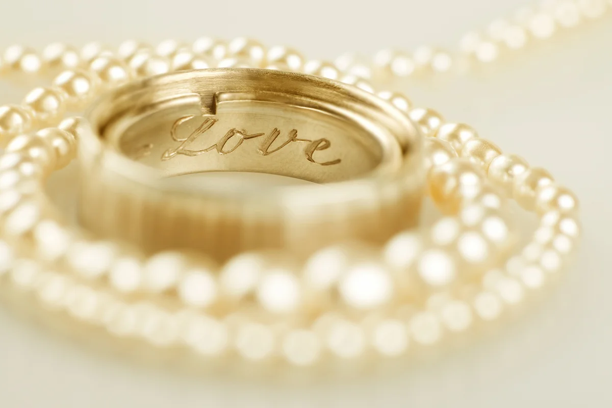 Wedding ring engraved
