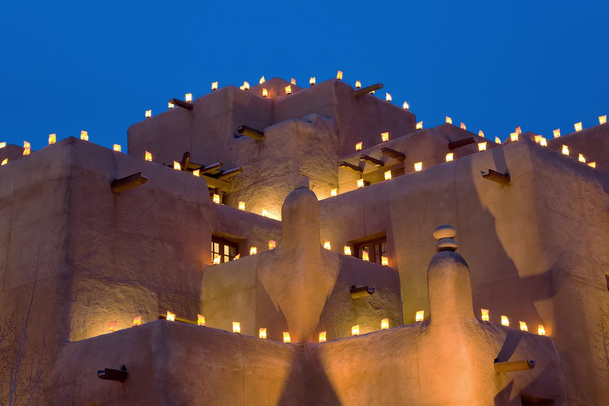Luminaria Lighting Adobe Building