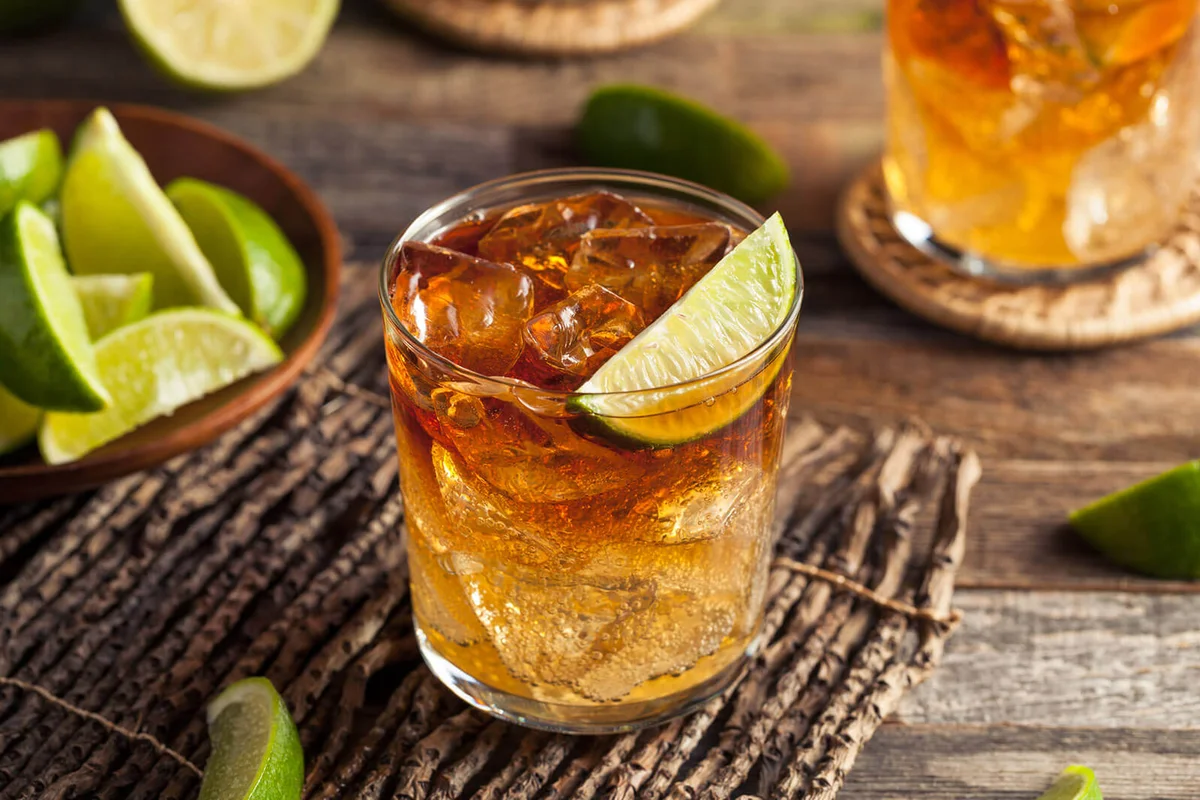 Dark and Stormy Rum Cocktail