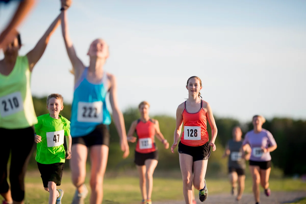 Cheering at the End of a Race
