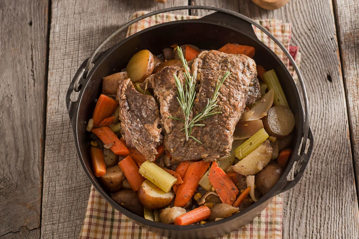 Beef Pot Roast In Cast Iron Dutch Oven