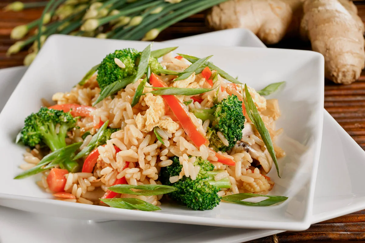 Vegetarian Fried Rice with Vegetables
