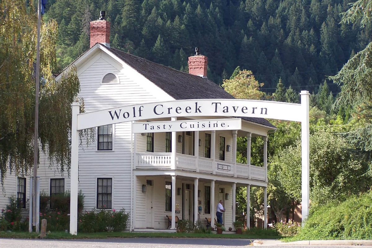 The Wolf Creek Tavern at Wolf Creek, Oregon, an unincorporated community in Josephine County