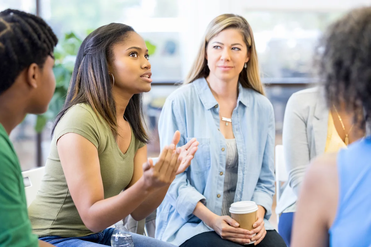 Mother's in a support group