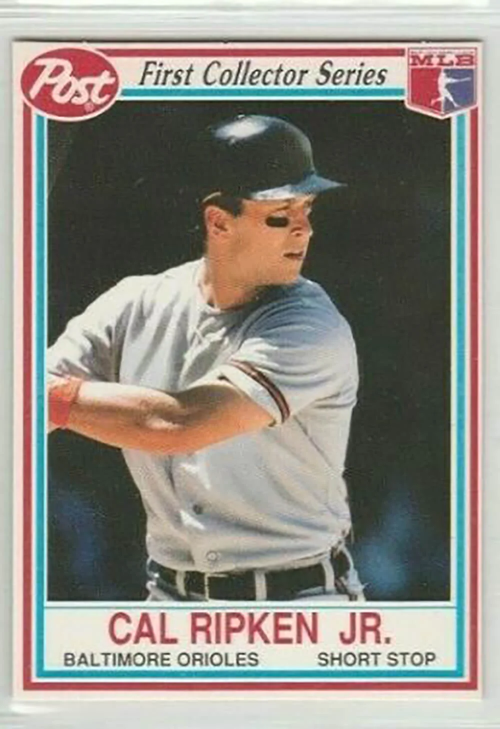 1990 Post Cereal #21 Cal Ripken Jr. Baltimore Orioles Baseball Card. NMint