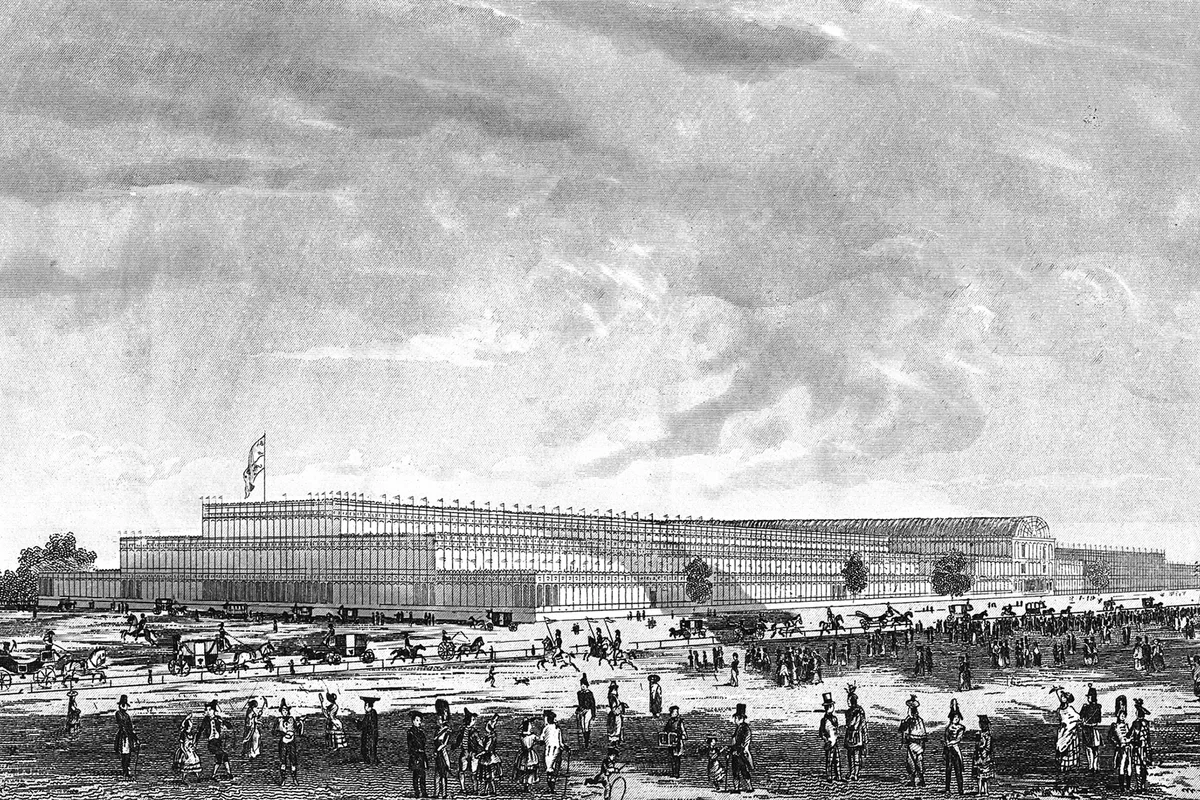 he Crystal Palace for Grand International Exhibition of 1851 in Hyde Park London