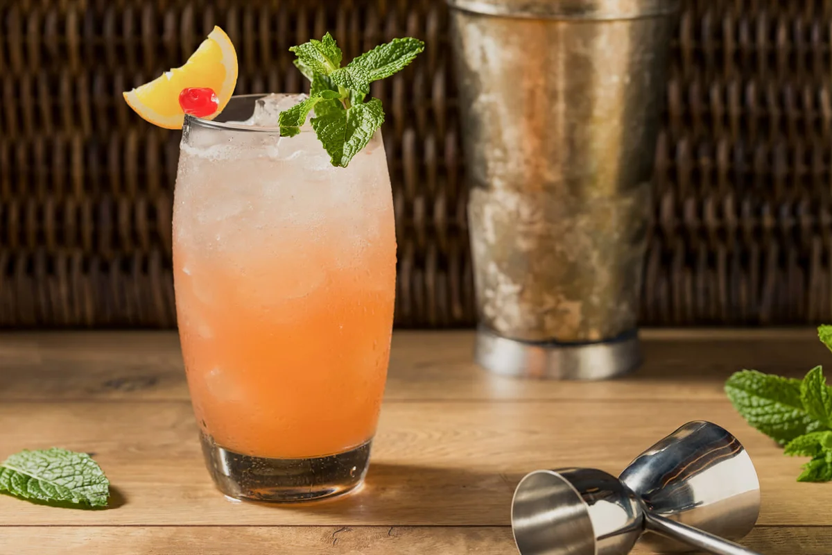 Refreshing Sweet Planters Punch Tiki Cocktail
