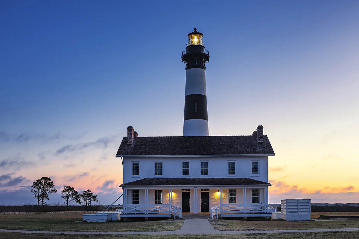 Bodie Island Lighthouse in Cape Hatteras | Getty Editorial Use