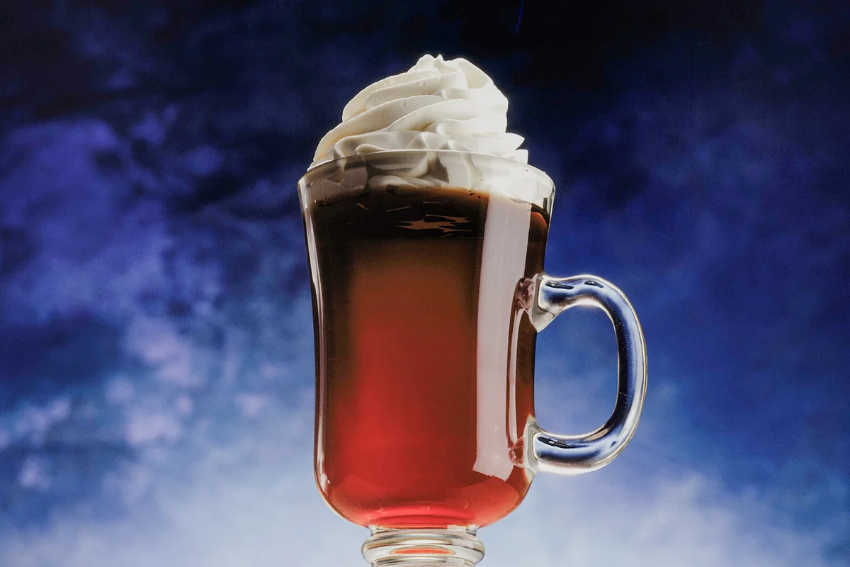 Coffee with whipped cream