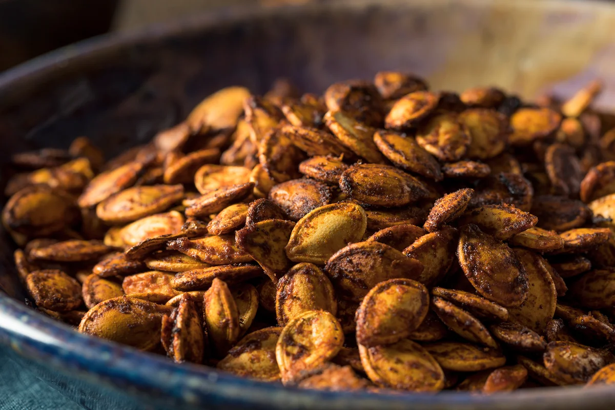 Homemade Roasted Spicy Pumpkin Seeds