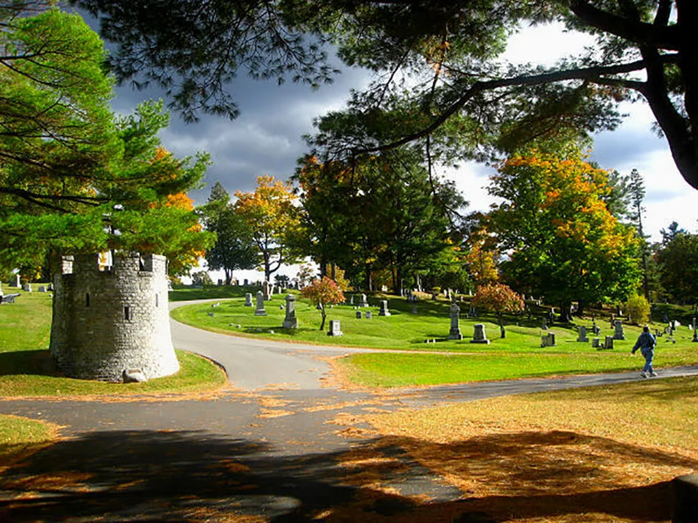Mt. Hope Cemetery in Bangor, Maine, USA