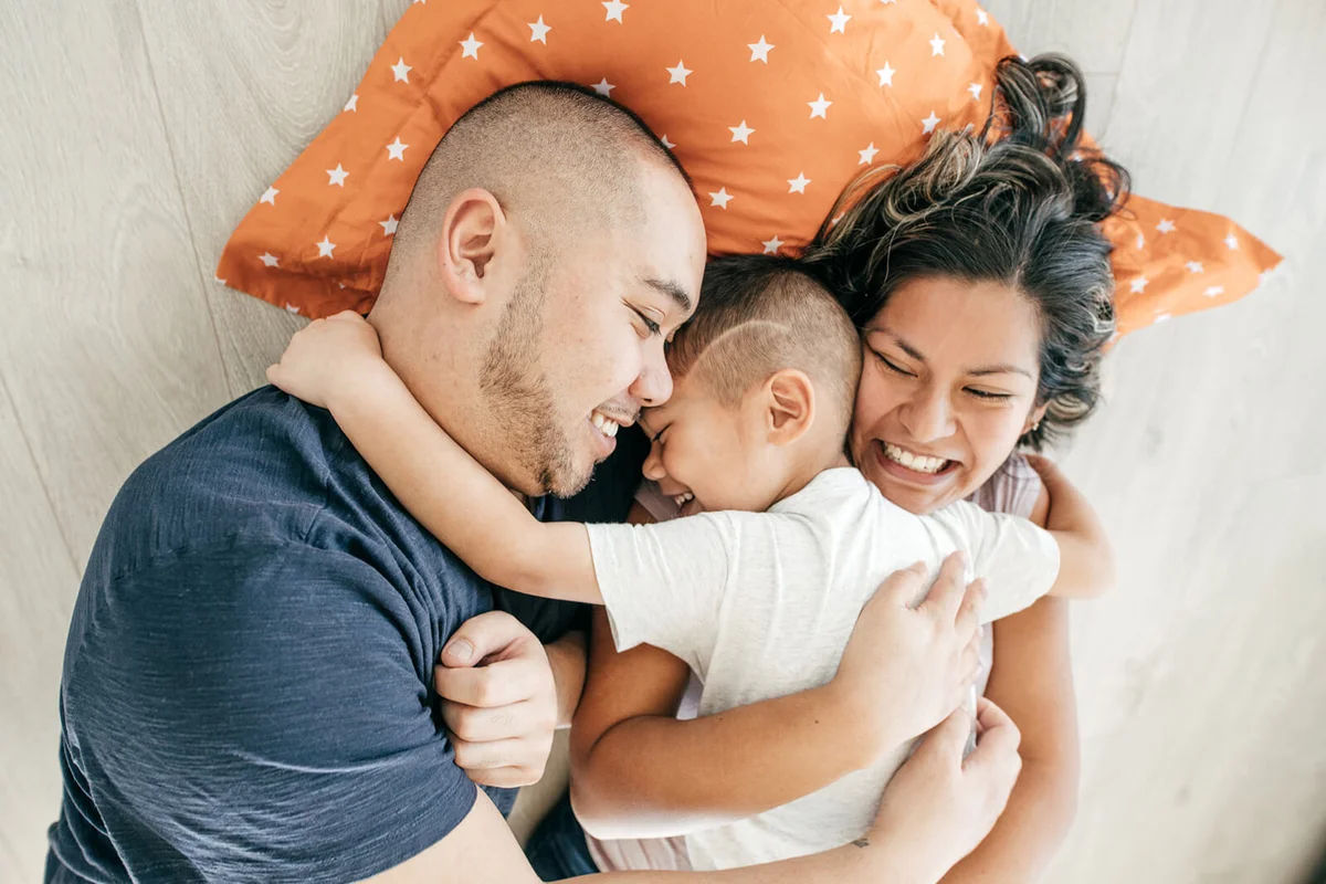 A family is expressing love through action