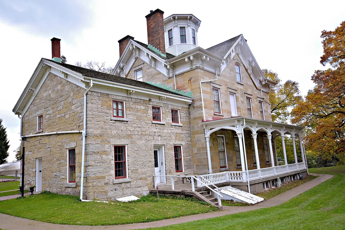 The Mathias Ham House in Dubuque, Iowa, United States.