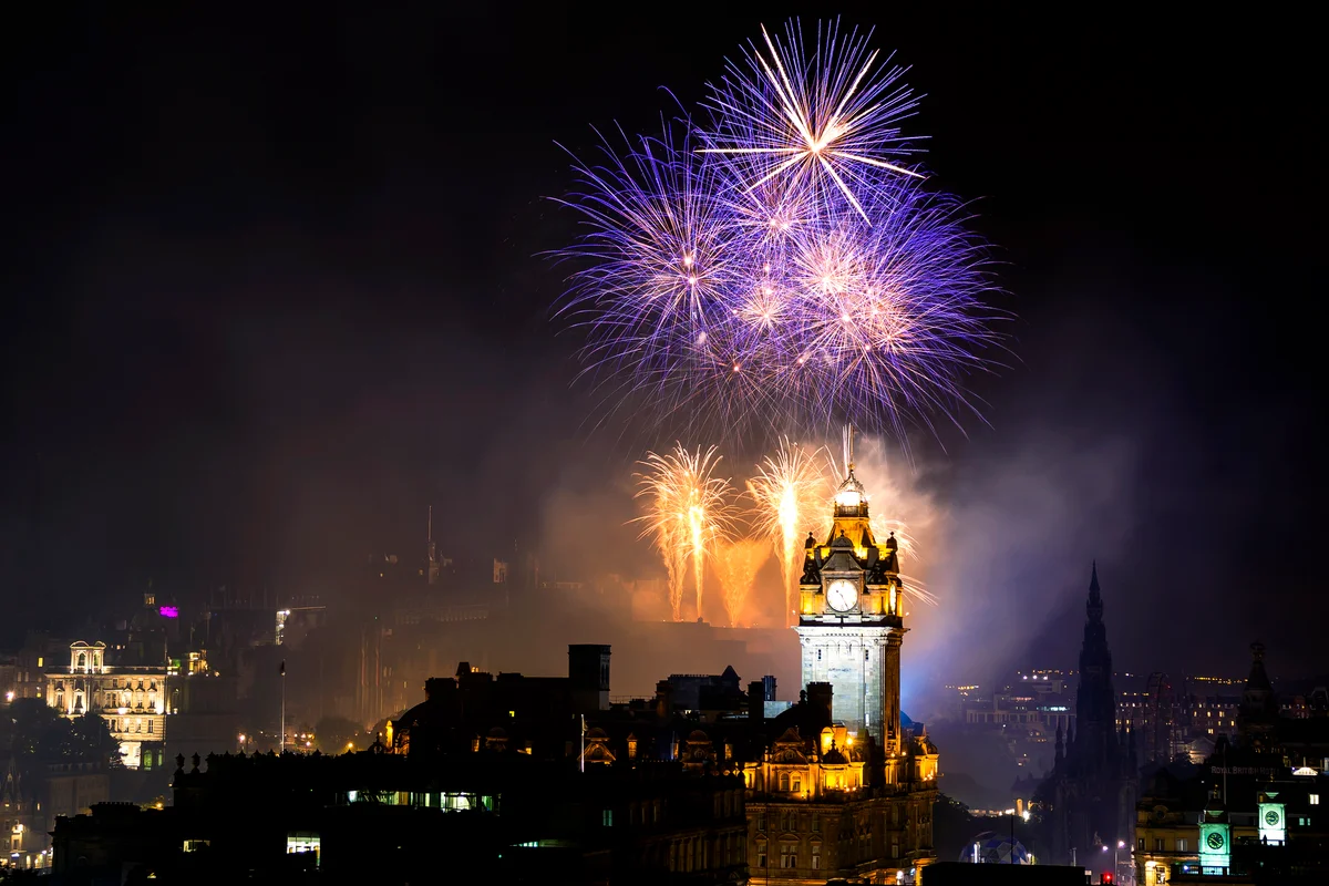 Firework Display on Edinburgh