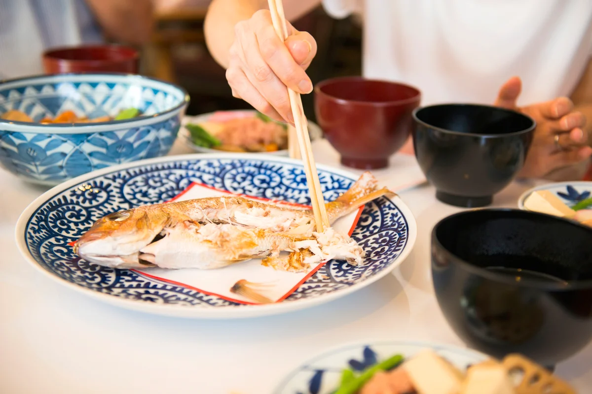 Japanese New year Cuisine, baked red snapper