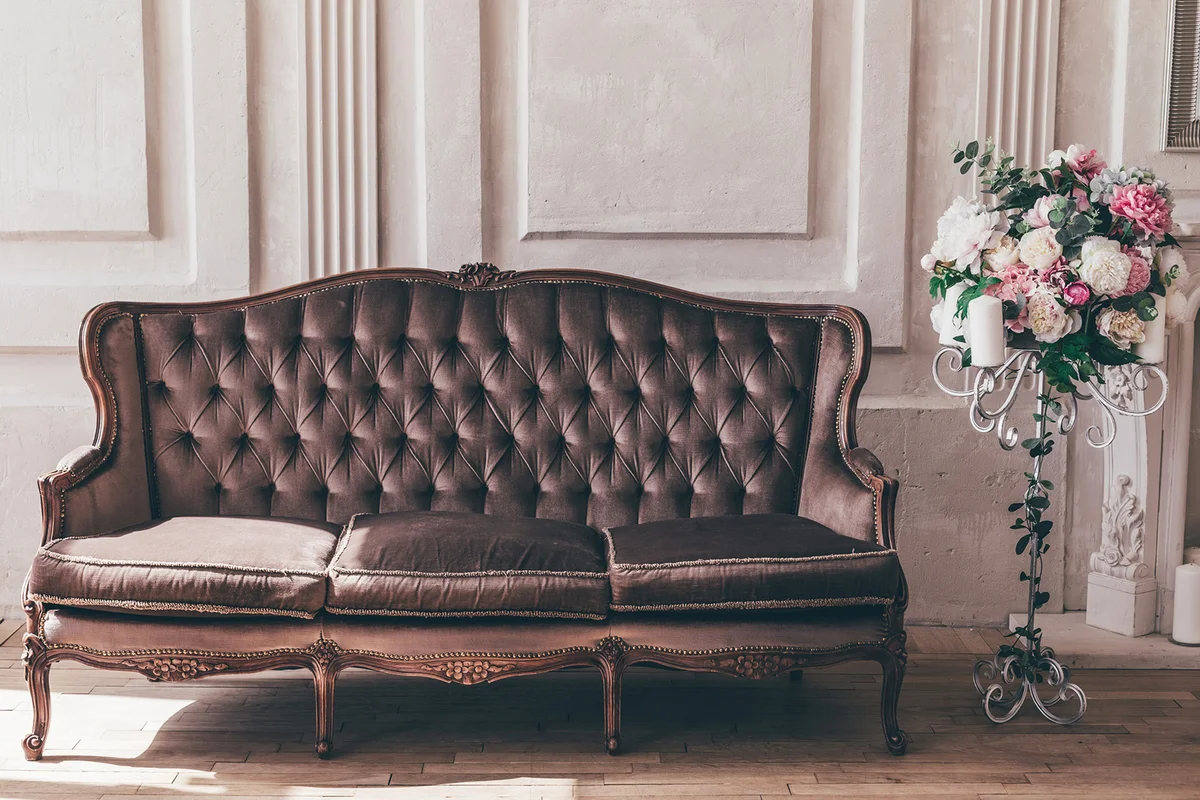 Vintage interior sofa