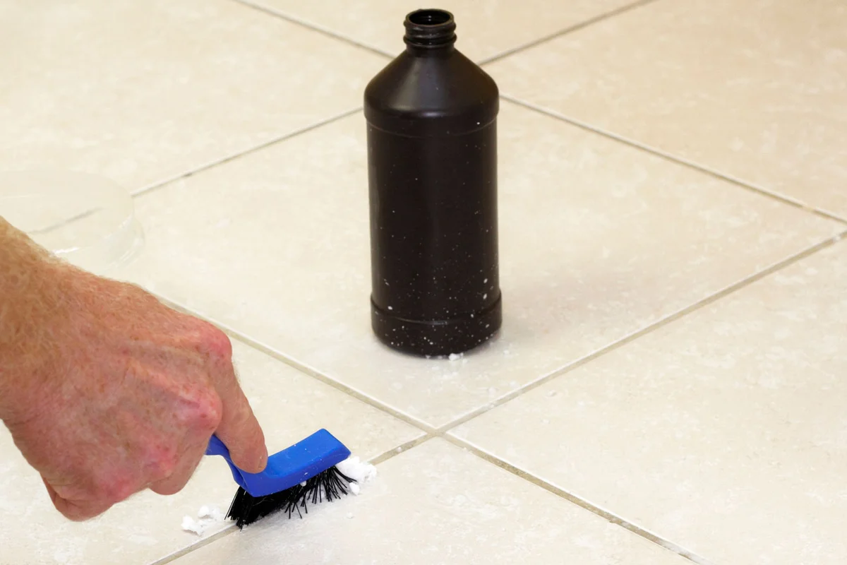 cleaning grout with peroxide