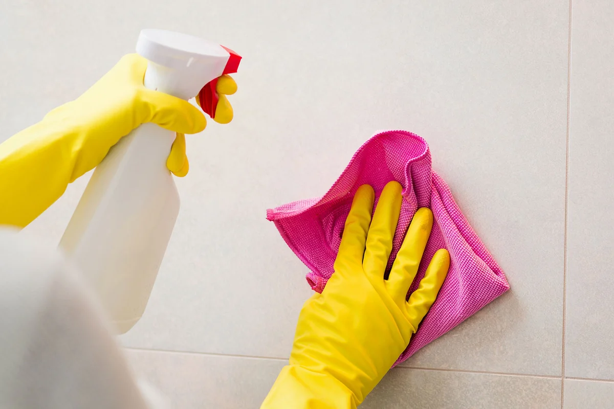 clean grout dawn vinegar solution spray bottle