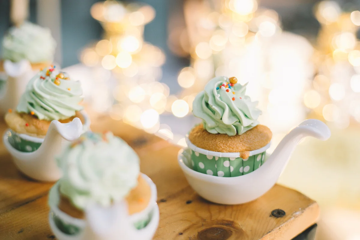 Close-Up Of Cupcakes On Table