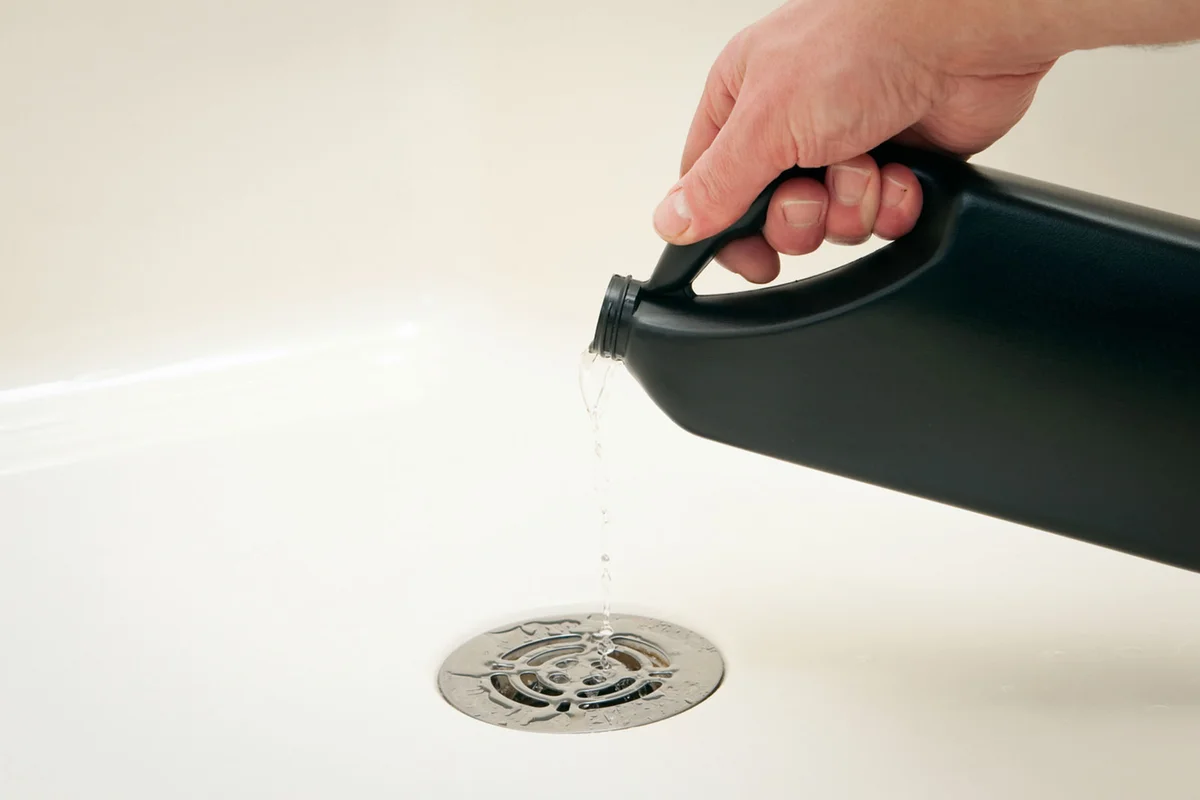homemade drain cleaner pour shower drain