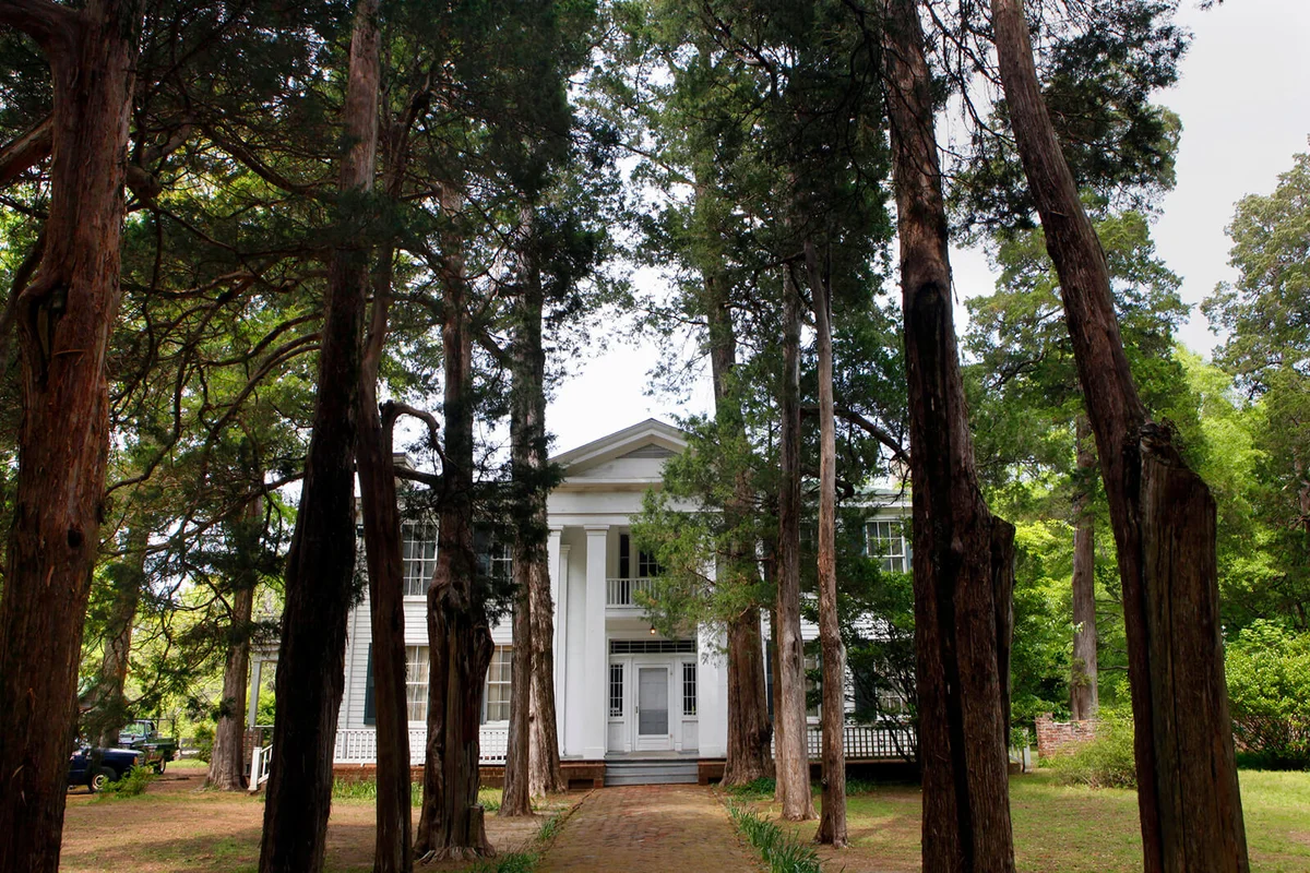 WIlliam Faulkner's home at Rowan Oak in Oxford, Mississippi