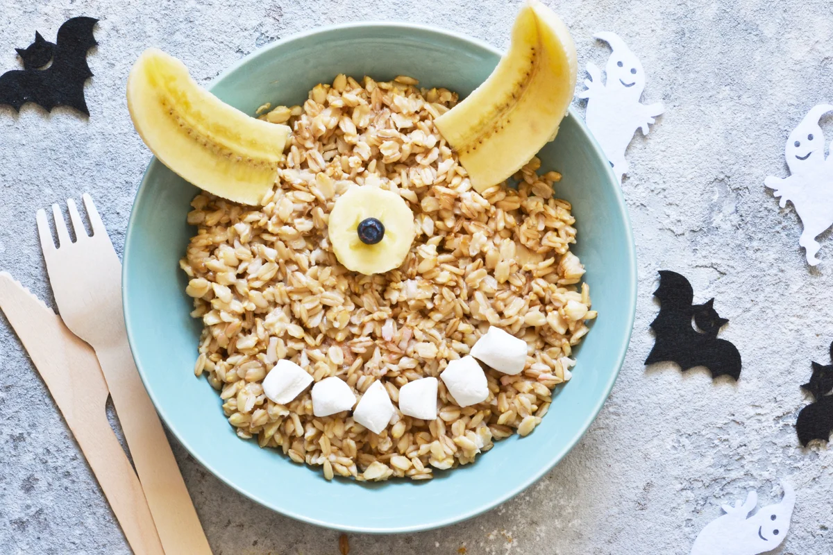 Funny breakfast on Halloween
