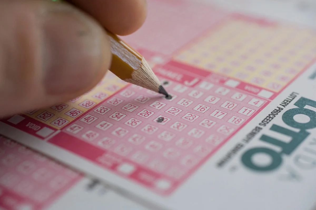 Man playing Lotto