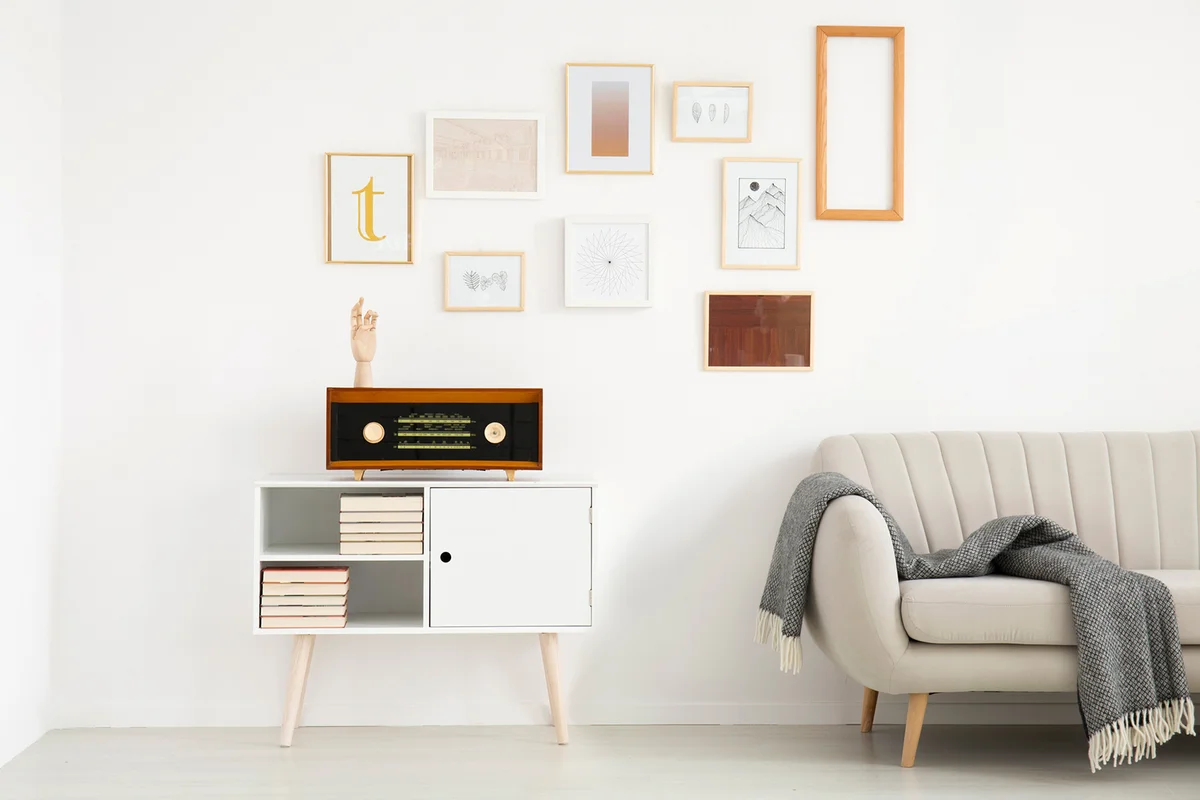 Simple living room interior