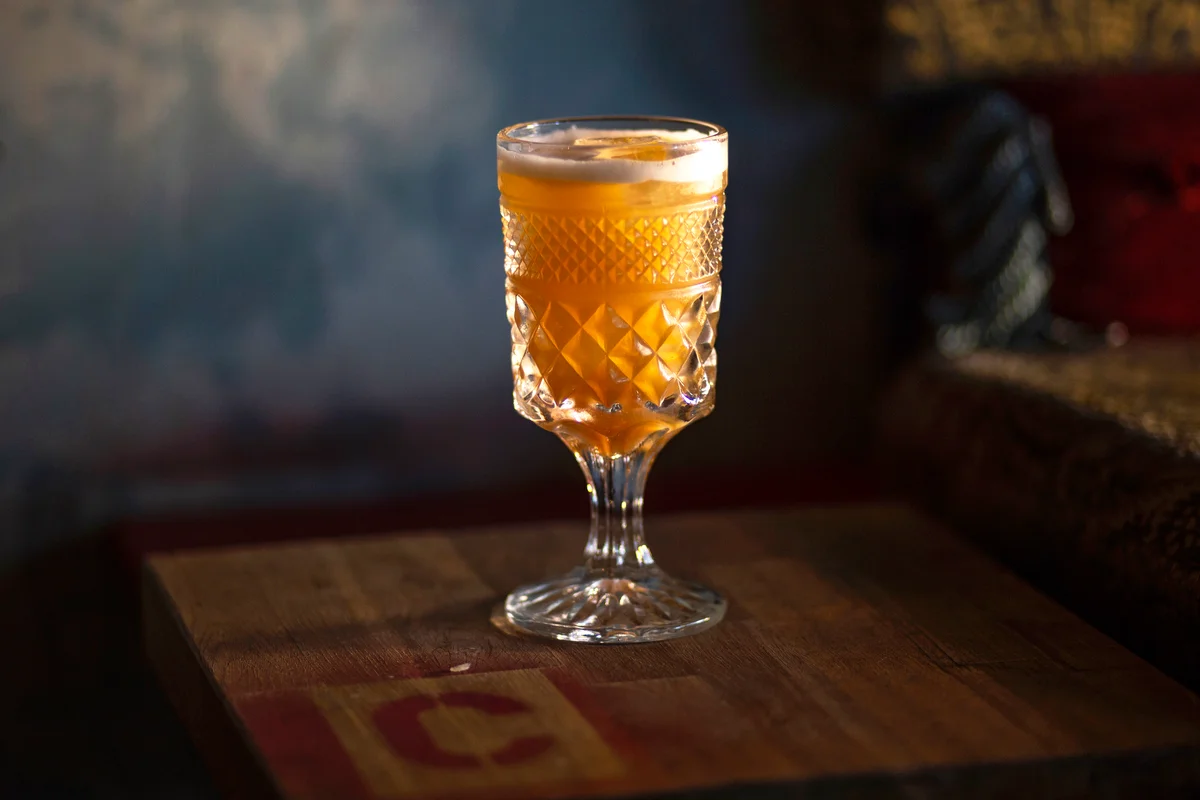 Maple Sour Cocktail