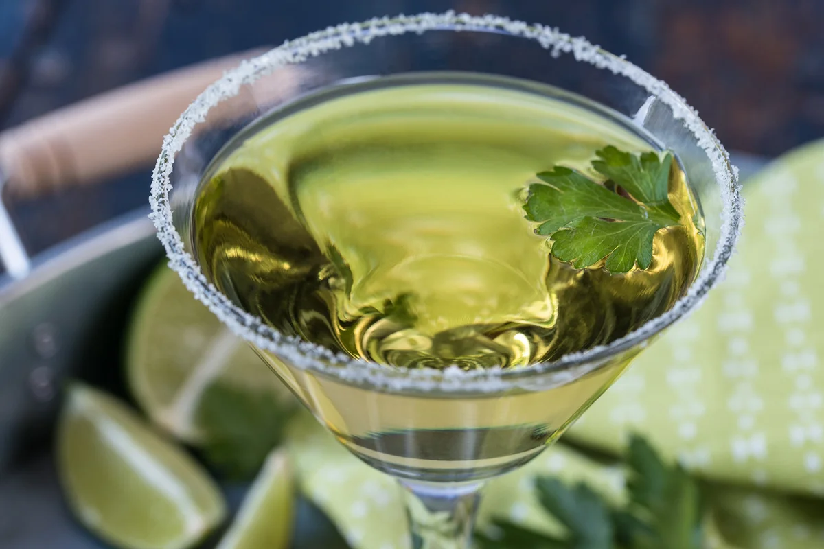 Cilantro Basil Martini